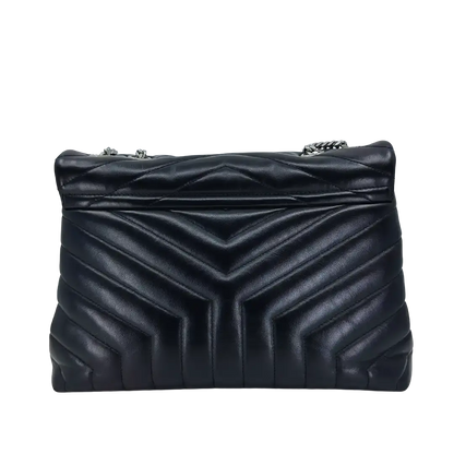 Saint Laurent YSL LouLou Medium Leder schwarz silberne Hardware Fullset / sehr gut Saint Laurent