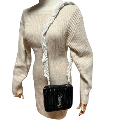 Saint Laurent YSL Vicky Small Lackleder / ungetragen Saint Laurent