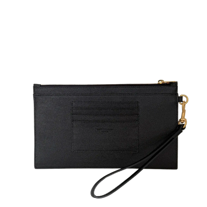 Saint Laurent große Cassandre Pouch Grand de Poudre Leder schwarz / neuwertig Saint Laurent