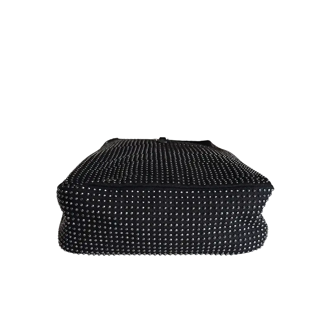 Saint Laurent mittelgroße Hobo-Bag LE 5 À 7 schwarz Nieten / neuwertig Saint Laurent