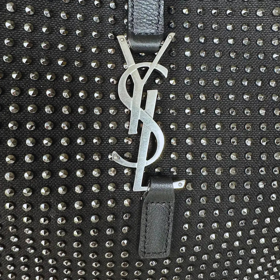 Saint Laurent mittelgroße Hobo-Bag LE 5 À 7 schwarz Nieten / neuwertig Saint Laurent