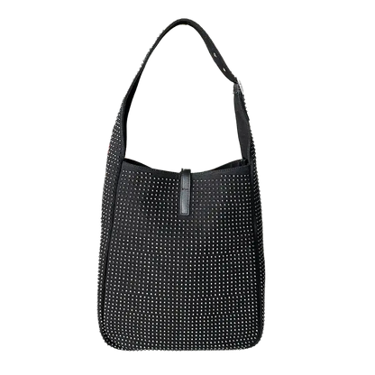 Saint Laurent mittelgroße Hobo-Bag LE 5 À 7 schwarz Nieten / neuwertig Saint Laurent
