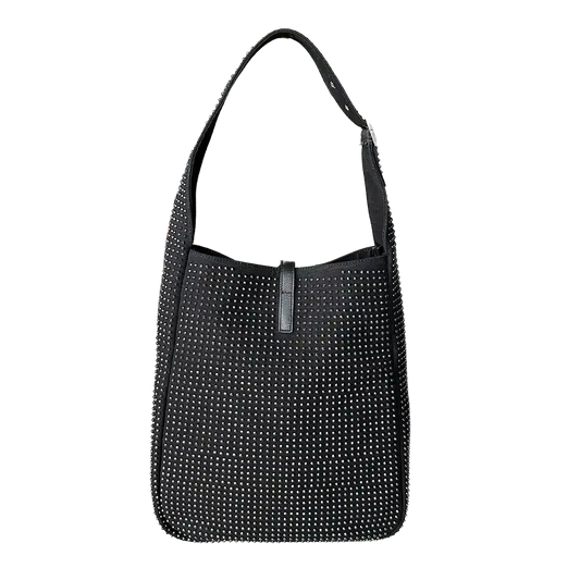 Saint Laurent mittelgroße Hobo-Bag LE 5 À 7 schwarz Nieten / neuwertig Saint Laurent