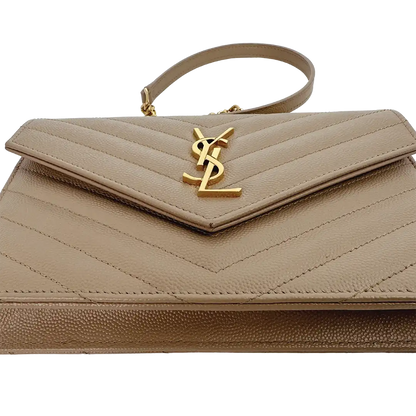 Saint Laurent YSL Cassandre Envelope mit Kettenriemen beige / sehr gut Saint Laurent