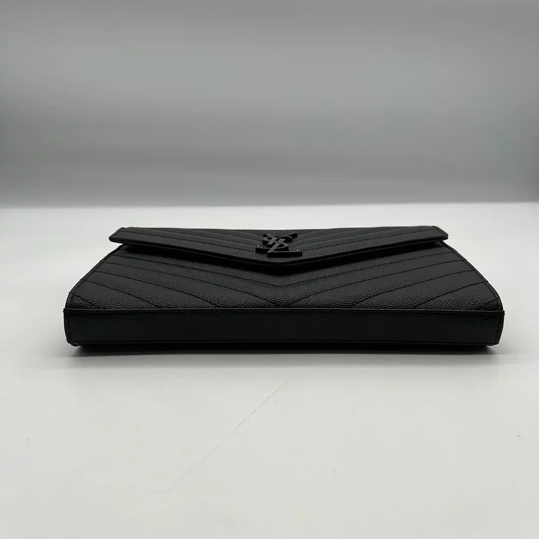 Ysl chevron wallet sale