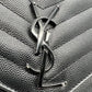 Saint Laurent Chevron Monogram Monochrome Chain Wallet schwarz / sehr gut Saint Laurent