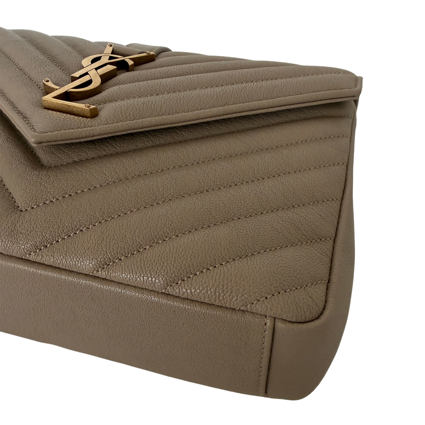 Saint Laurent College Tasche Medium dark beige / neuwertig Saint Laurent