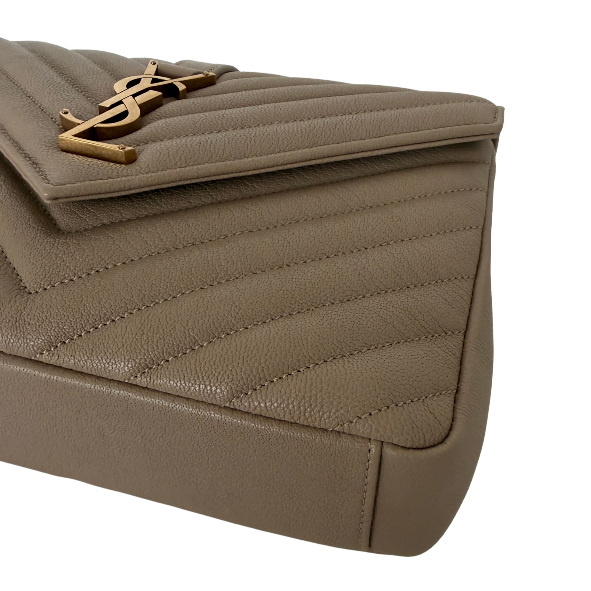 Saint Laurent College Tasche Medium dark beige / neuwertig Saint Laurent