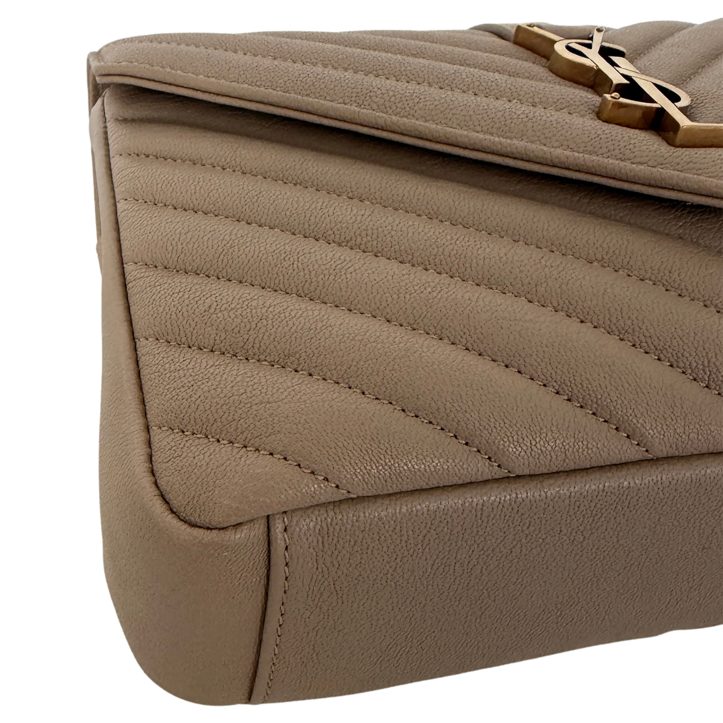 Saint Laurent College Tasche Medium dark beige / neuwertig Saint Laurent