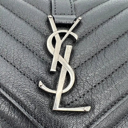 Saint Laurent YSL College Medium Handtasche schwarz Lammleder / sehr gut Saint Laurent