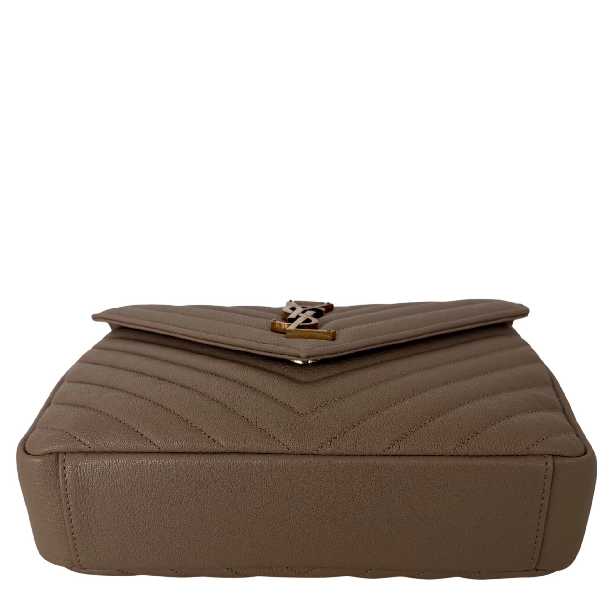 Saint Laurent College Tasche Medium dark beige / neuwertig Saint Laurent