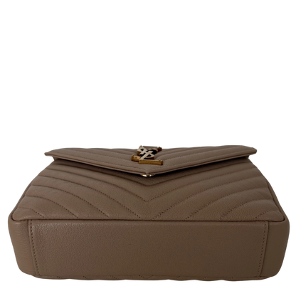 Saint Laurent College Tasche Medium dark beige / neuwertig Saint Laurent