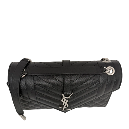 Saint Laurent YSL Envelope Medium schwarz silberne Hardware Saint Laurent