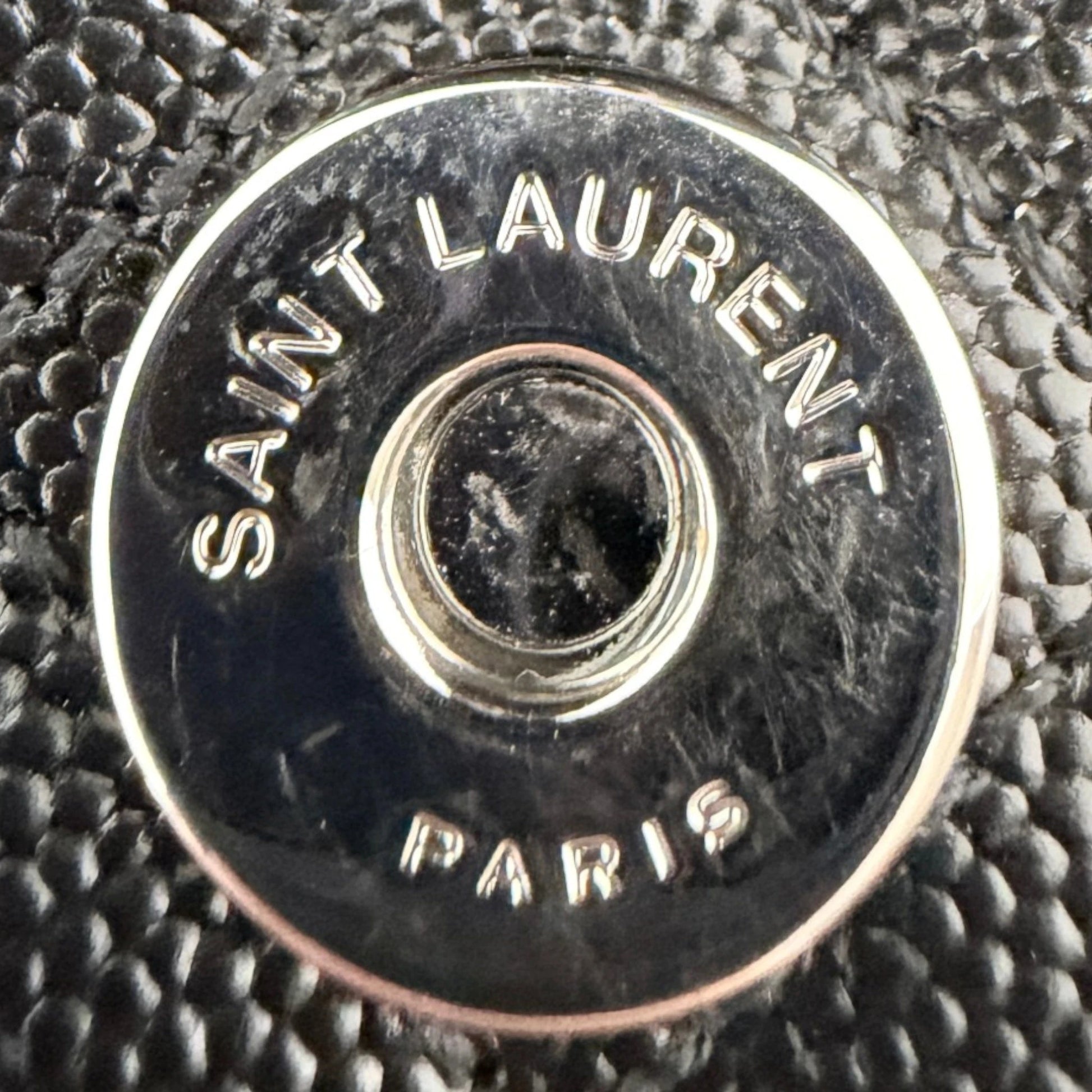 Saint Laurent YSL Envelope Medium schwarz silberne Hardware Saint Laurent