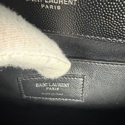 Saint Laurent YSL Envelope Medium schwarz silberne Hardware Saint Laurent