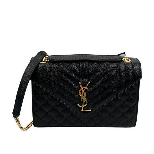 Saint Laurent YSL Envelope Schultertasche Medium schwarz / neu Saint Laurent