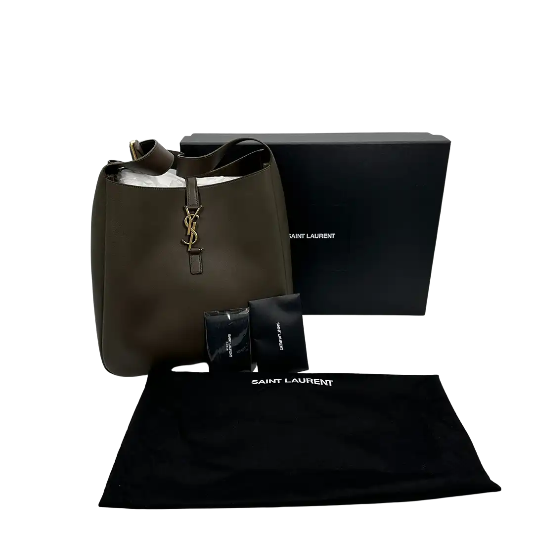 Saint Laurent Hobo-Bag LE 5 À 7 Khaki Fullset / ungetragen Saint Laurent