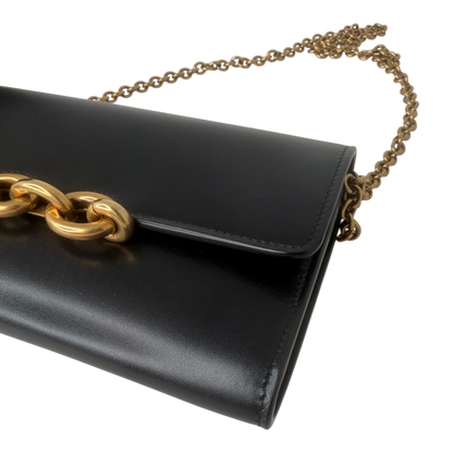 Saint Laurent Le Maillon Schwarz Leder Wallet On Chain Saint Laurent