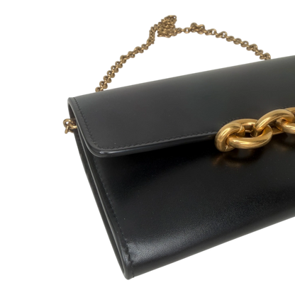 Saint Laurent Le Maillon Schwarz Leder Wallet On Chain Saint Laurent
