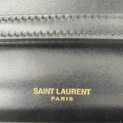 Saint Laurent Le Maillon Schwarz Leder Wallet On Chain Saint Laurent