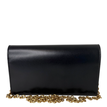 Saint Laurent Le Maillon Schwarz Leder Wallet On Chain Saint Laurent