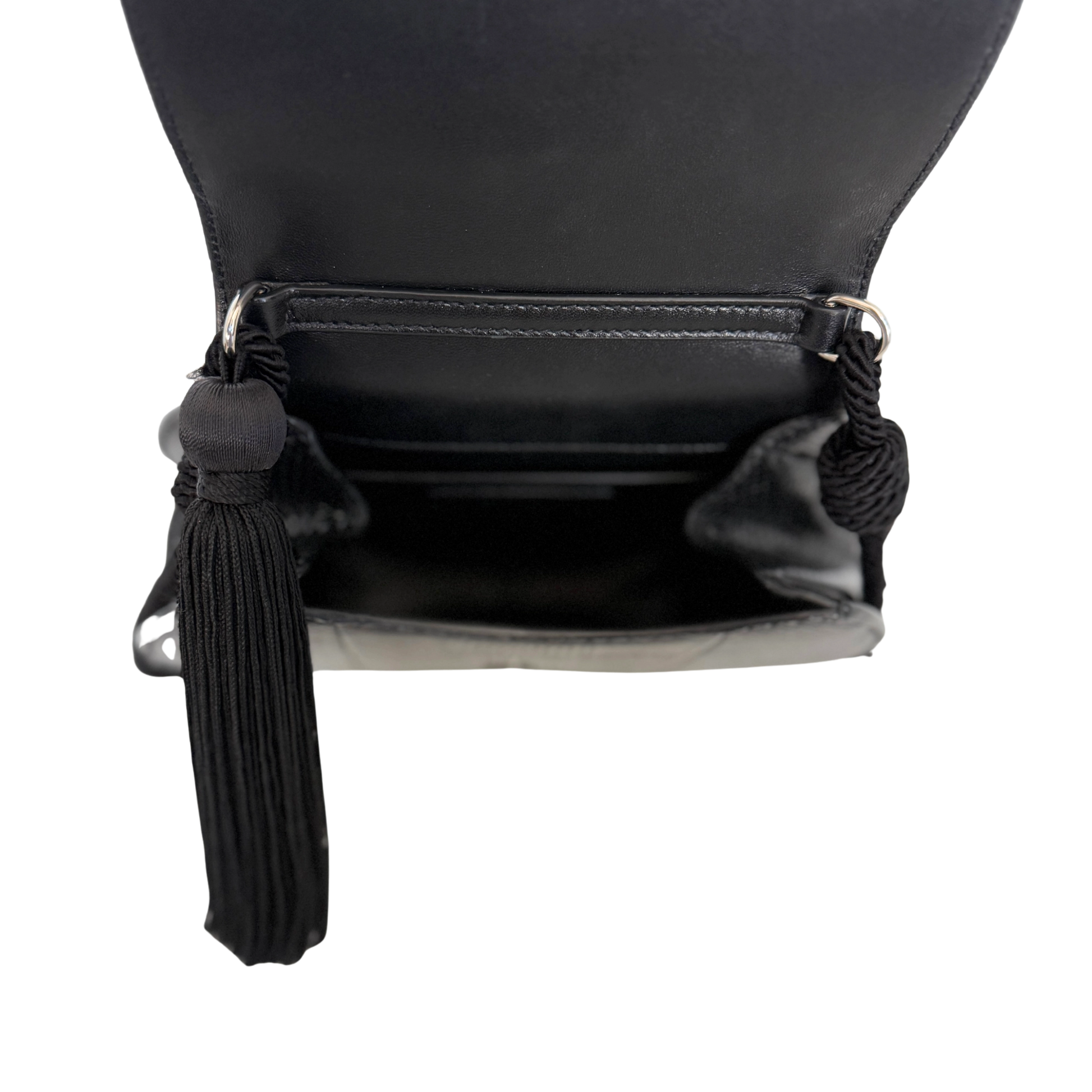 Saint Laurent Demi Lune Minaudiere Schwarz / sehr gut Saint Laurent