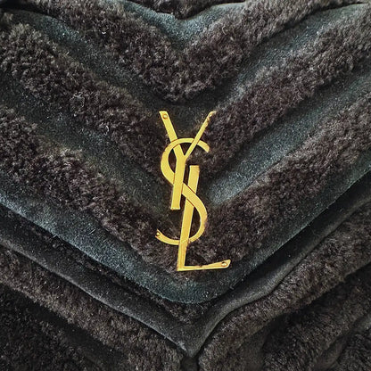 Saint Laurent Loulou Medium Quilted Y Patchwork schwarz / neuwertig Saint Laurent