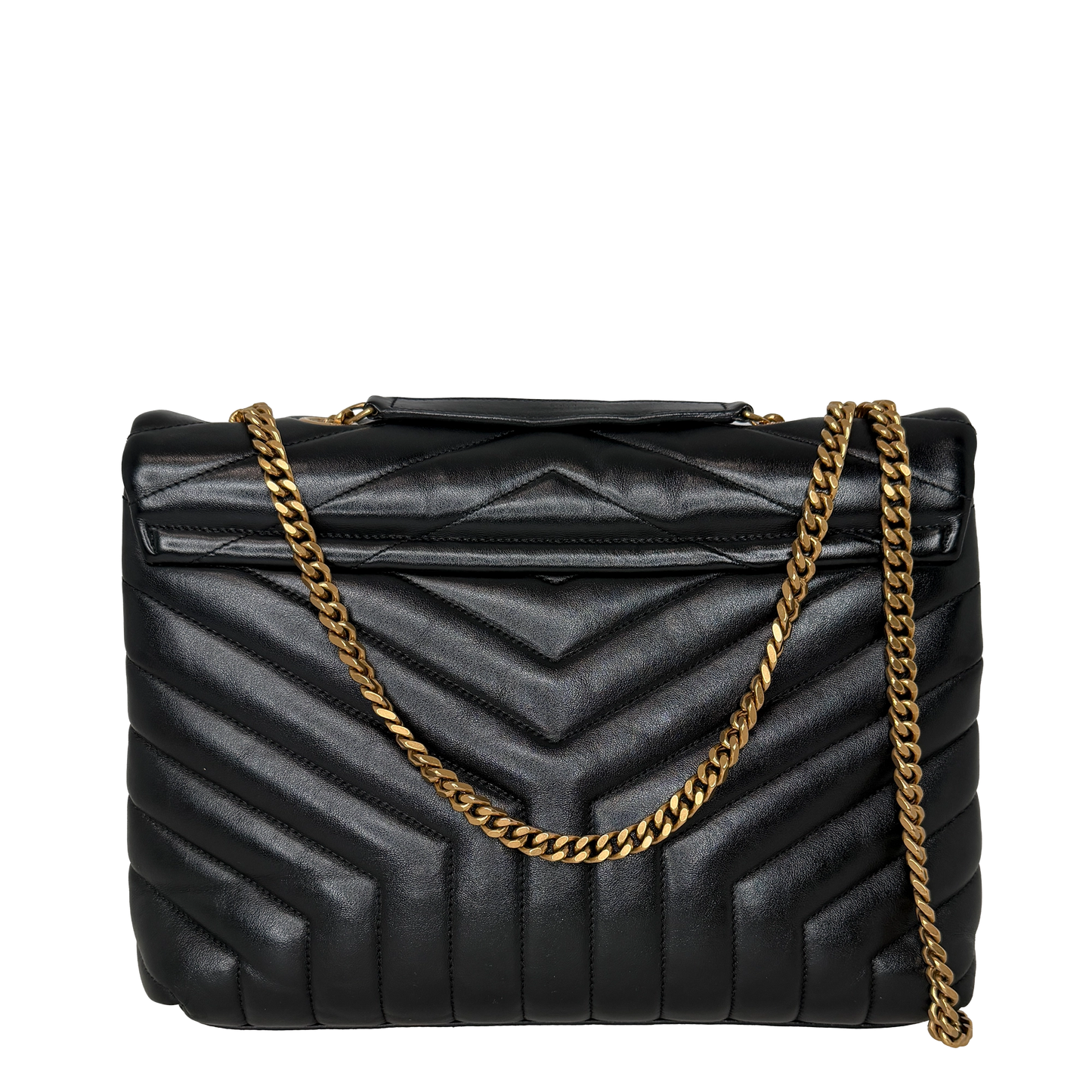 Saint Laurent LouLou Medium Leder Schwarz GHW Saint Laurent