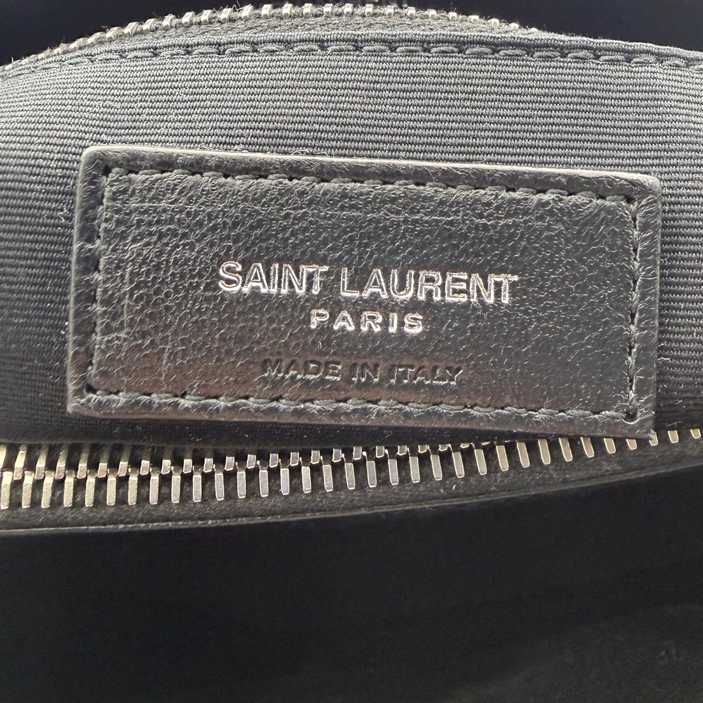 Saint Laurent YSL LouLou Medium Leder schwarz silber Hardware / sehr gut Saint Laurent