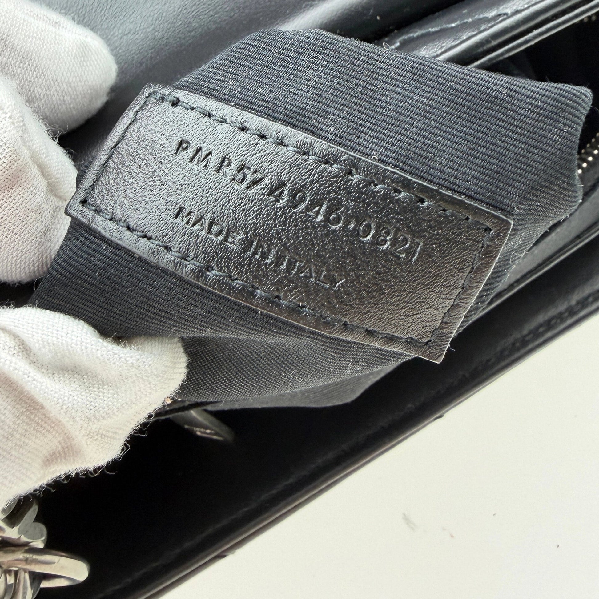 Saint Laurent YSL LouLou Medium Leder schwarz silber Hardware / sehr gut Saint Laurent