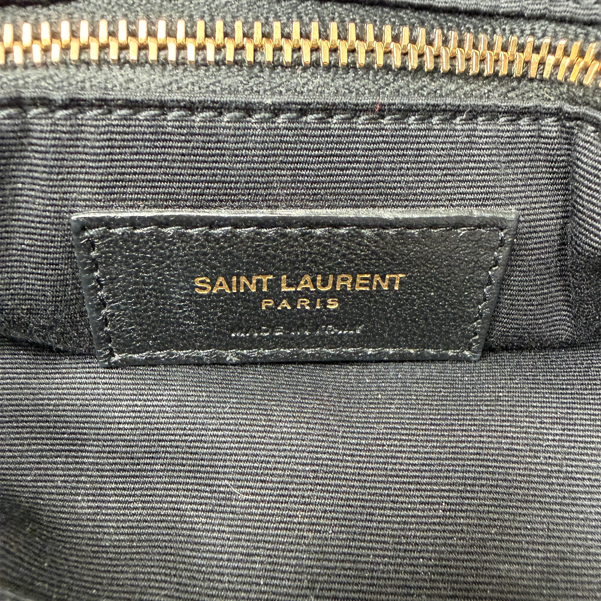 Saint Laurent LouLou Medium Leder Schwarz GHW Saint Laurent
