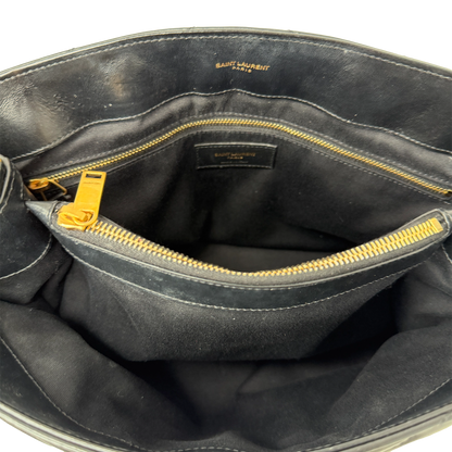 Saint Laurent LouLou Medium Leder Schwarz GHW Saint Laurent