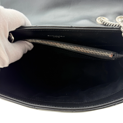 Saint Laurent YSL LouLou Medium Leder schwarz silber Hardware / sehr gut Saint Laurent