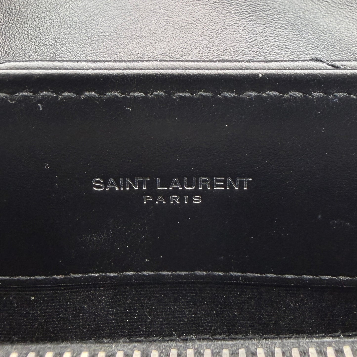 Saint Laurent YSL LouLou Medium Leder schwarz silber Hardware / sehr gut Saint Laurent