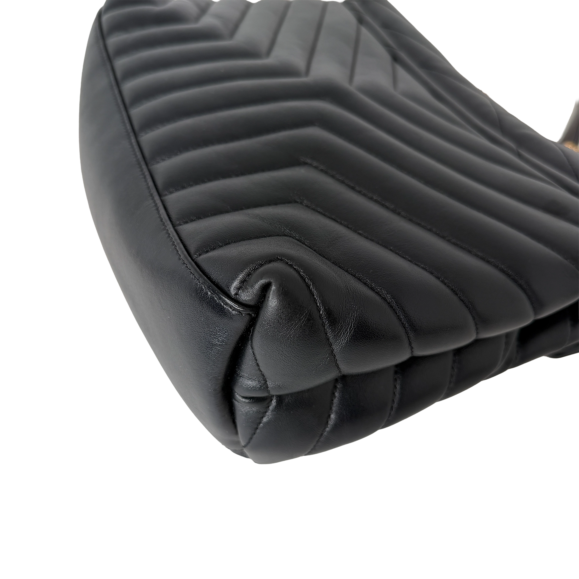 Saint Laurent LouLou Medium Leder Schwarz GHW Saint Laurent