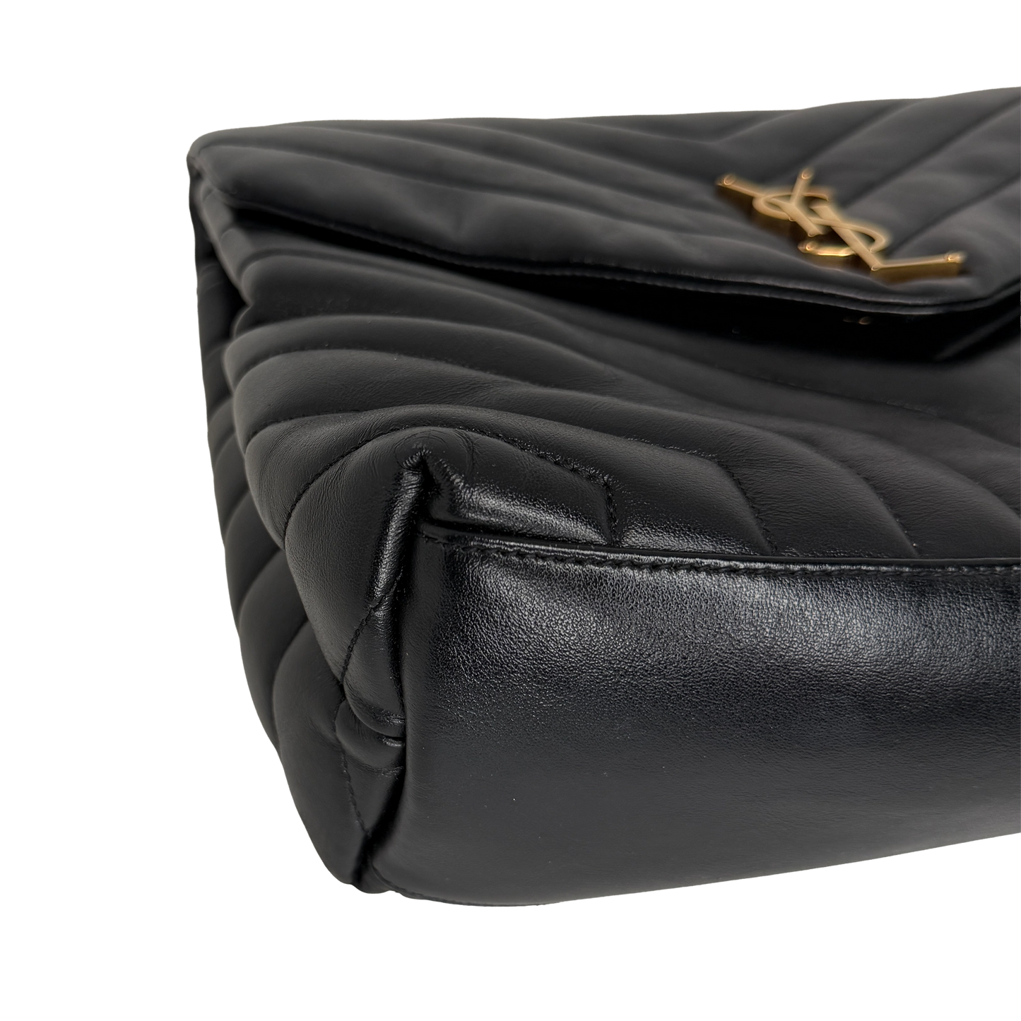 Saint Laurent LouLou Medium Leder Schwarz GHW Saint Laurent