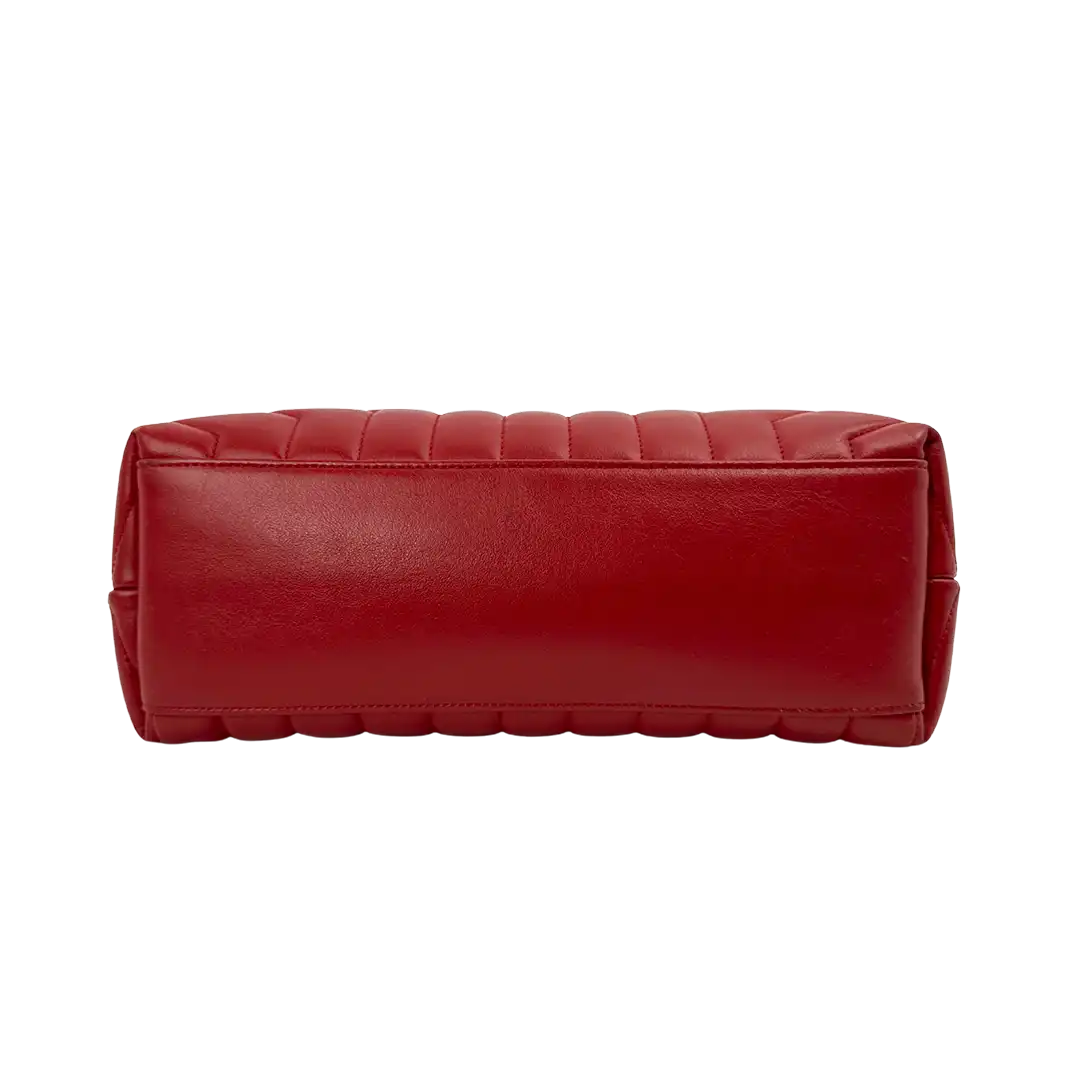 Saint Laurent YSL LouLou Medium gestepptes Leder rot/ gut Saint Laurent