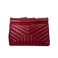 Saint Laurent YSL LouLou Medium gestepptes Leder rot/ gut Saint Laurent