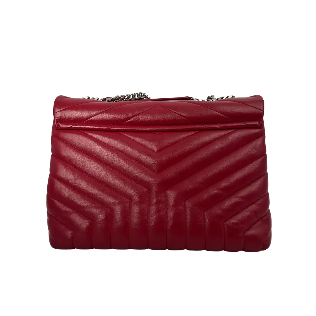 Saint Laurent YSL LouLou Medium gestepptes Leder rot/ gut Saint Laurent