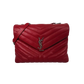 Saint Laurent YSL LouLou Medium gestepptes Leder rot/ gut Saint Laurent