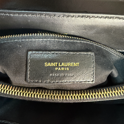 Saint Laurent LouLou Medium Leder Schwarz goldene Hardware / sehr gut Saint Laurent