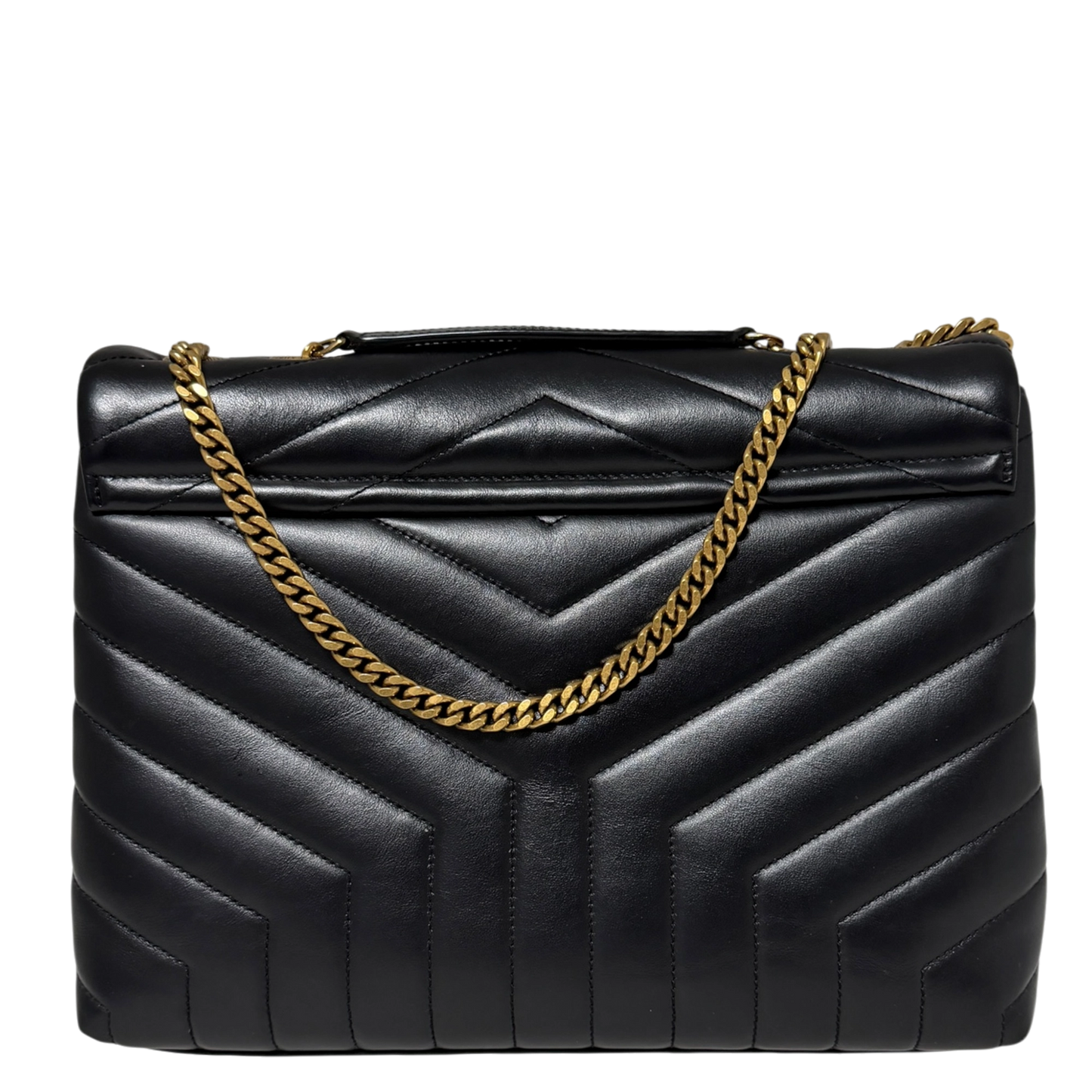Saint Laurent LouLou Medium Leder Schwarz goldene Hardware / sehr gut Saint Laurent