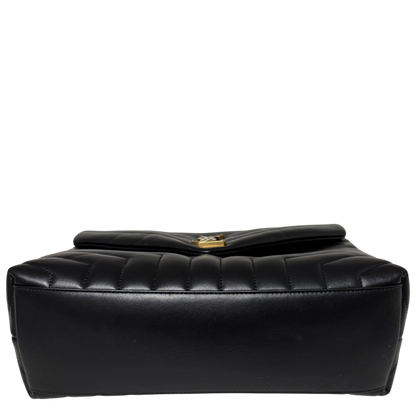 Saint Laurent LouLou Medium Leder Schwarz goldene Hardware / sehr gut Saint Laurent