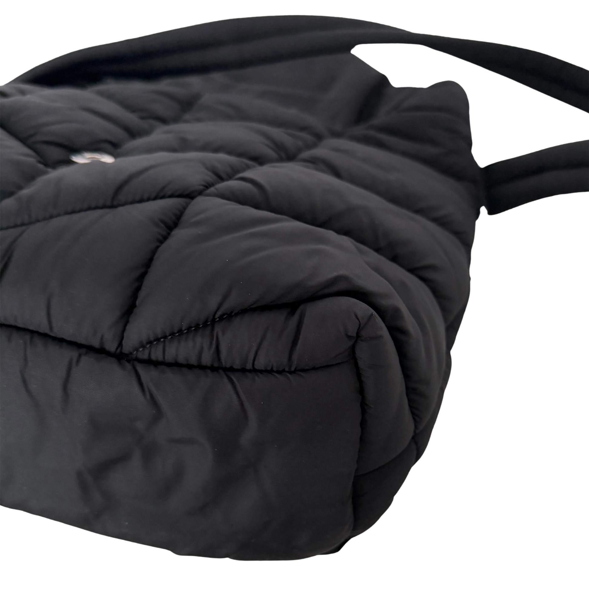 Saint Laurent LouLou Puffer Bag Medium Econyl All Black / sehr gut Saint Laurent