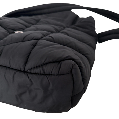 Saint Laurent LouLou Puffer Bag Medium Econyl All Black / sehr gut Saint Laurent