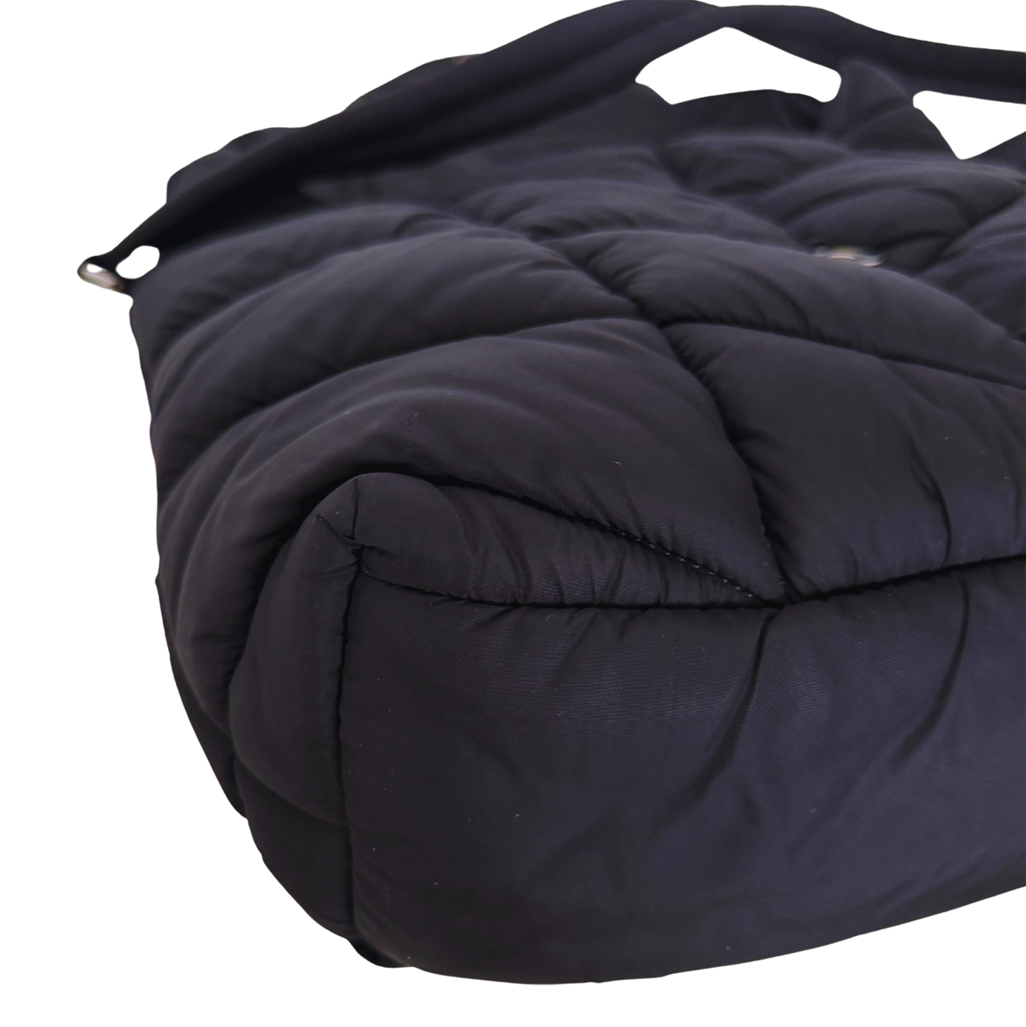 Saint Laurent LouLou Puffer Bag Medium Econyl All Black / sehr gut Saint Laurent