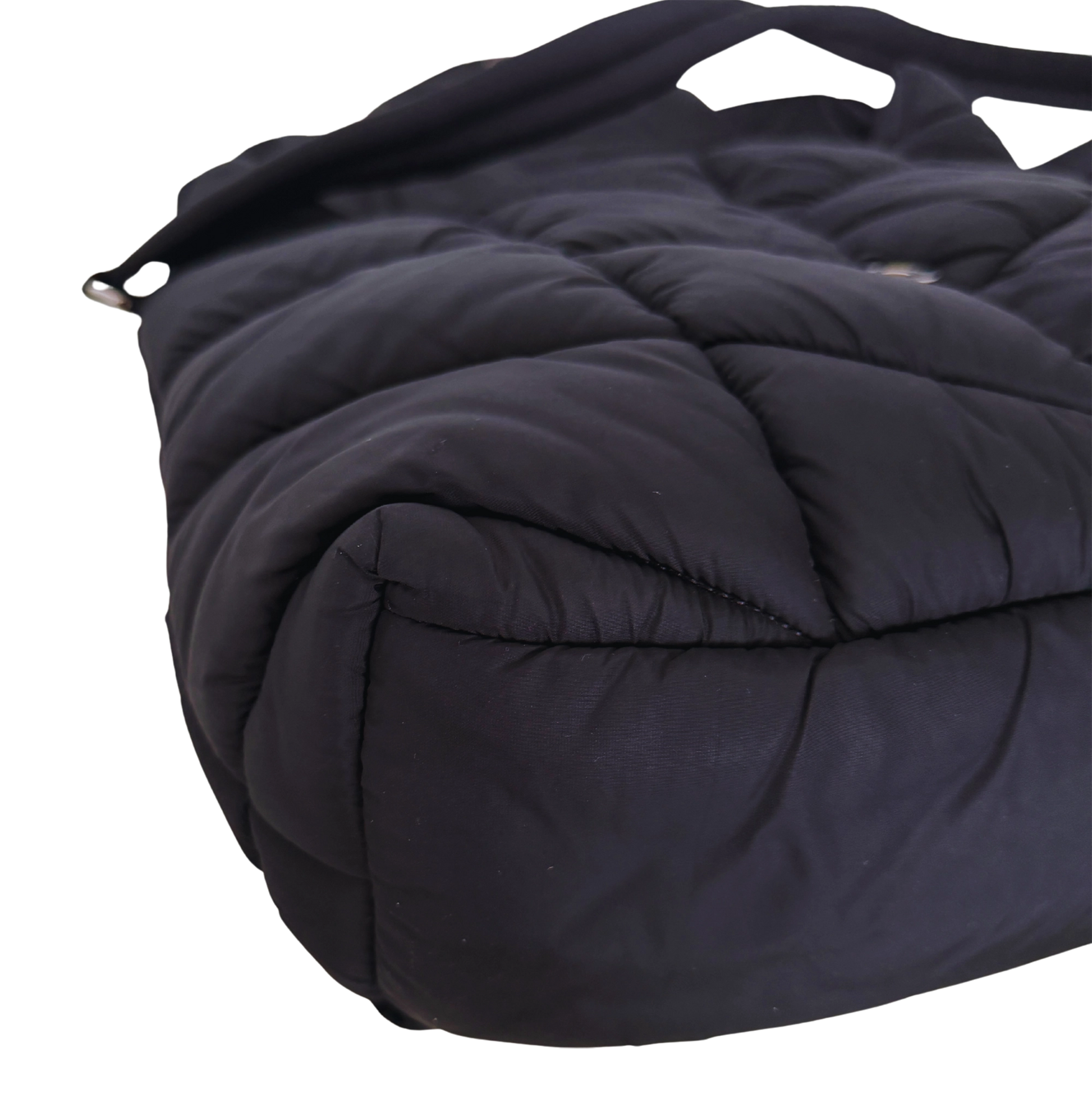 Saint Laurent LouLou Puffer Bag Medium Econyl All Black / sehr gut Saint Laurent