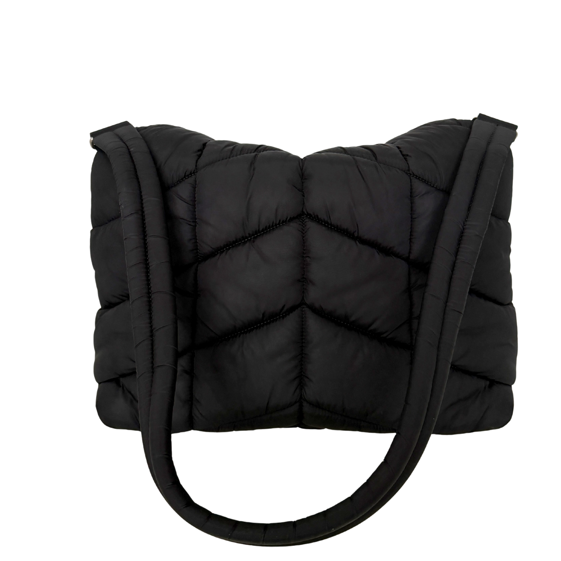 Saint Laurent LouLou Puffer Bag Medium Econyl All Black / sehr gut Saint Laurent