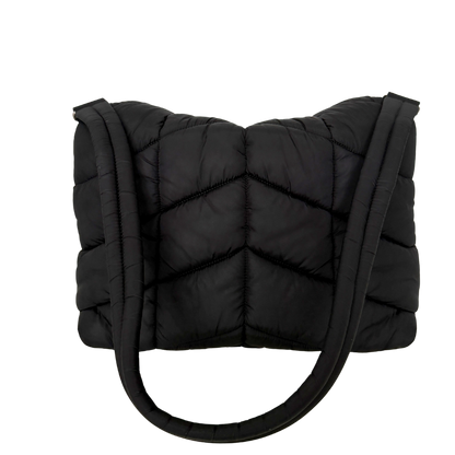 Saint Laurent LouLou Puffer Bag Medium Econyl All Black / sehr gut Saint Laurent