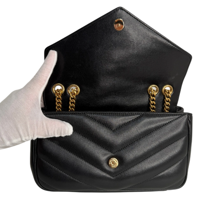 Saint Laurent LouLou Small Lammleder schwarz 2025 Saint Laurent